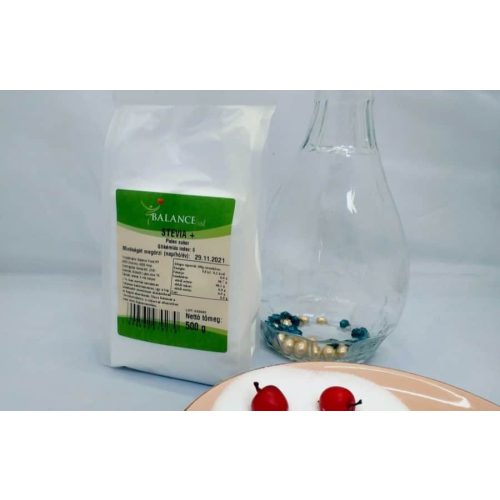 Balance Food Stevia PLUS 500 g (îndulcitor cu putere de patru ori mai mare)