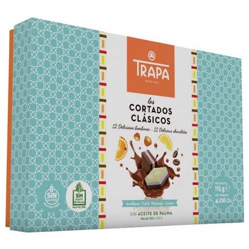 Trapa Cortados Clásicos 115g - Selecție de bomboane de ciocolată în 4 arome
