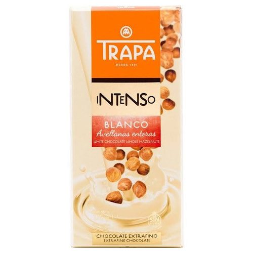 Trapa Intenso Blanco Avellana 175g - Ciocolată albă cu alune întregi