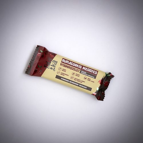 Falatka baton de vitamine cu cireșe şi ciocolată dublă cu glazură de ciocolată 47g