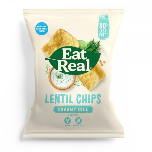 Eat Real Chips De Linte – Cu Cremă Cu Mărar 40G