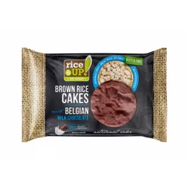   RICEUP, Bară de orez brun integral suflat, cu ciocolată cu lapte, 30 g