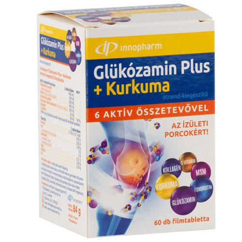 Innopharm Glucozamină Plus + Curcuma supliment alimentar comprimate filmate 60x/90x