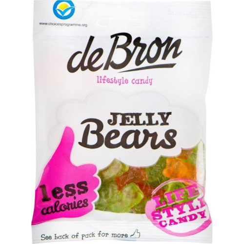 DeBron „Jelly bears” bomboane gumate Fără gluten și ȋndulcitori 90 g