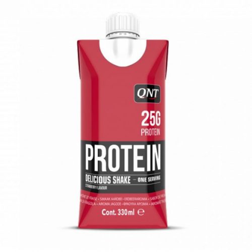 QNT Delicious Protein Shake 330ml băutură proteică – căpșună