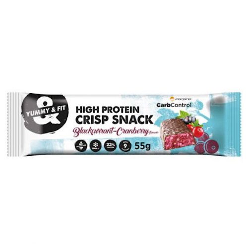 Forpro High Protein Crips Snack 24 x 55g-Blackcurrant-Cranberry