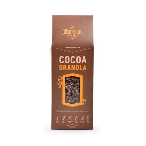 Hester's Life Cocoa Granola -  granola de cacao 320 g