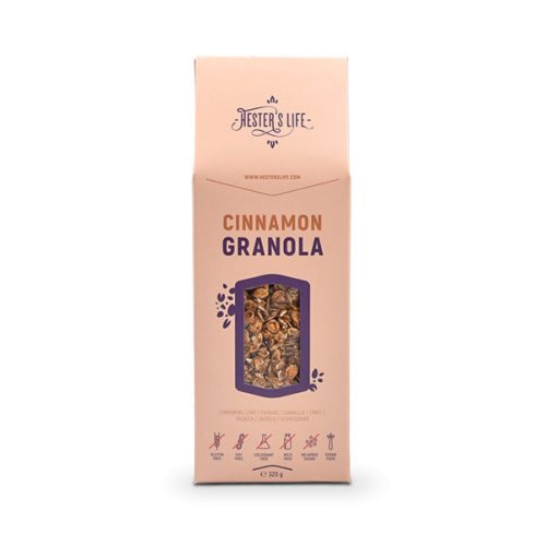 Hester's Life Cinnamon granola - granola cu scorțișoară 320 g