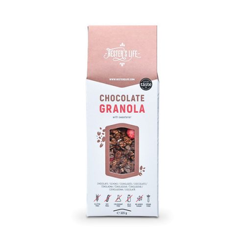 Hester's Life Chocolate Granola - granola de ciocolată 320 g