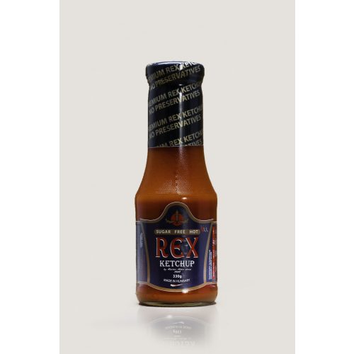 Rex Ketchup, hot/picant, fără zahăr, 330g