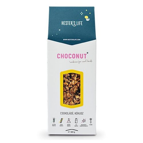 Hester's Life Choconut Cookies / Biscuiți cu ciocolată și cocos, 320g