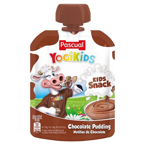 Pascual YogiKids tasakos puding, csokoládés, 80g