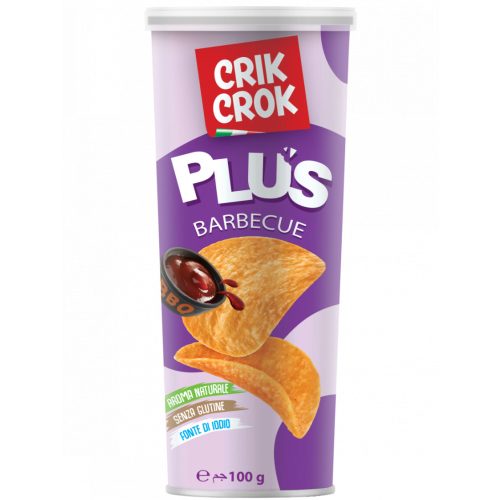 Crik Crok chips, BBQ/barbecue, gluténmentes, 100g