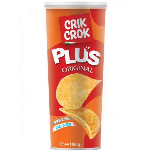 Crik Crok chips, original, sós, gluténmentes, 100g