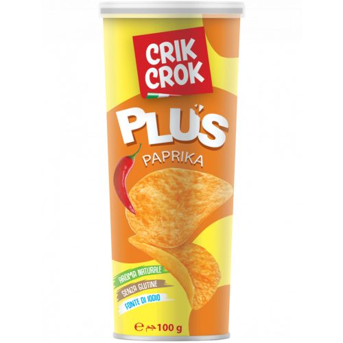 Crik Crok chips, paprikás, gluténmentes, 100g