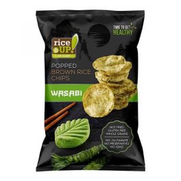 Rice up, chipsuri de orez cu aromă de wasabi, 60g.