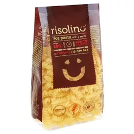 Risolino, tăiței din orez, Fusilli, fără gluten, 300g.