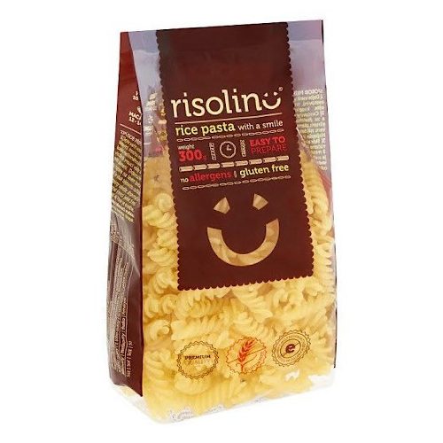 Risolino, tăiței din orez, Fusilli, fără gluten, 300g.