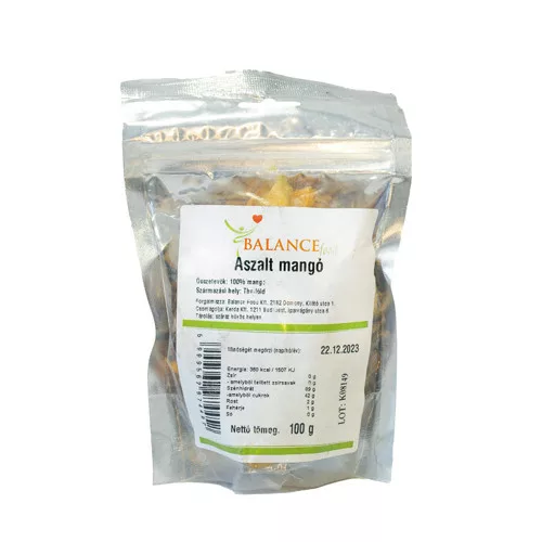 Mango uscat, fără zahăr adăugat, 100g.