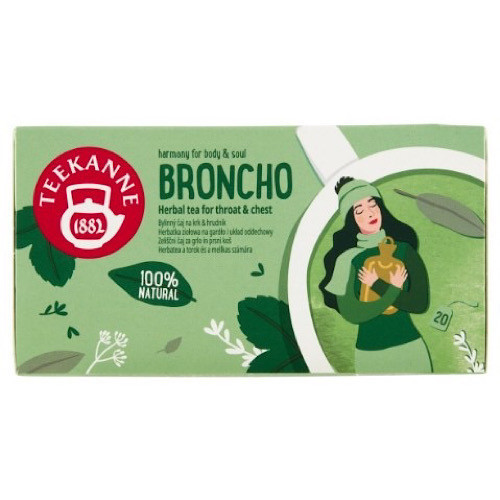 Teekanne, HBS Broncho ceai de plante pentru susținerea căilor respiratorii.