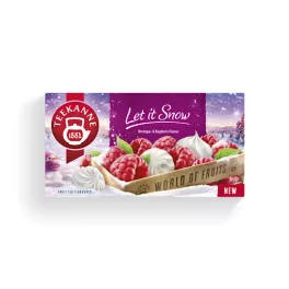   Teekanne, WOF Let it Snow, ceai de fructe cu aromă de bezea și zmeură, 45g