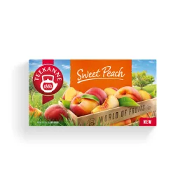   Teekanne, WOF, Sweet Peach, ceai de fructe cu aromă de piersică, 45g