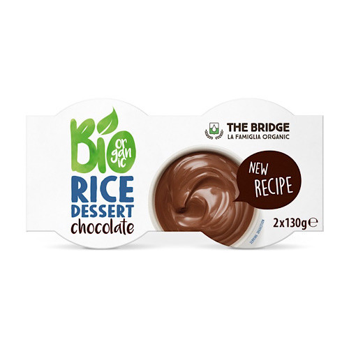 The Bridge Bio desert de orez, cu ciocolată, 2*130g