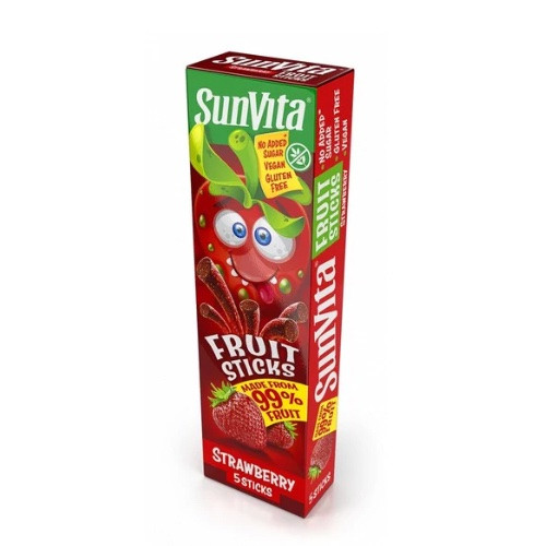 Sunvita fruit sticks eper (5*20g) 100 g