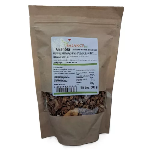 Granola Balancefood, chipsuri de arahide și cocos, 600g.
