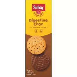   Gullón Digestive Choco - biscuit acoperit cu ciocolată, fără zahăr, bogat în fibre, 270g.
