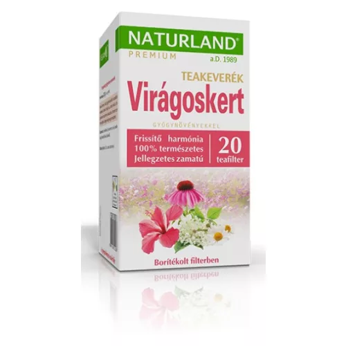 Naturland Virágoskert gyógynövény teakeverék 20x1,5 g