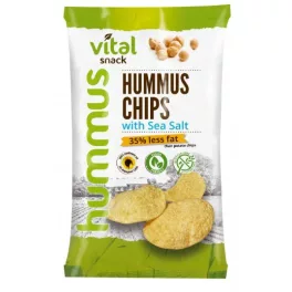VitalSnack Humusz chips tengeri sóval, 65 g