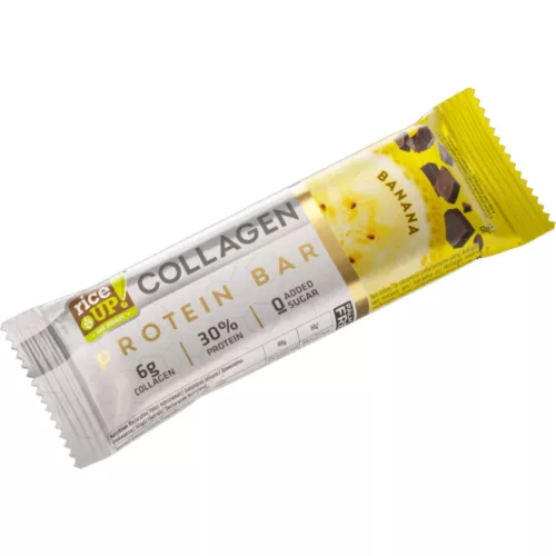Rice up Fehérjeszelet kollagénnel Banán ízű, 50 g