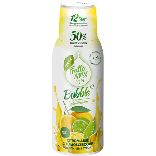 Fruttamax bubble citrom-lime light, 500 ml