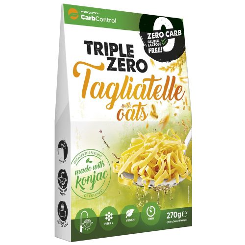 Forpro zero kalóriás tészta - tagliatelle zabbal cukor/zsír/laktóz/glutén/szójamentes, 270 g