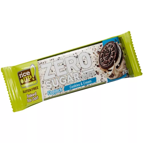 Rice up,Plăcintă Zero cu ovăz, cu nuci, fără zahăr adăugat, fără gluten, 70g