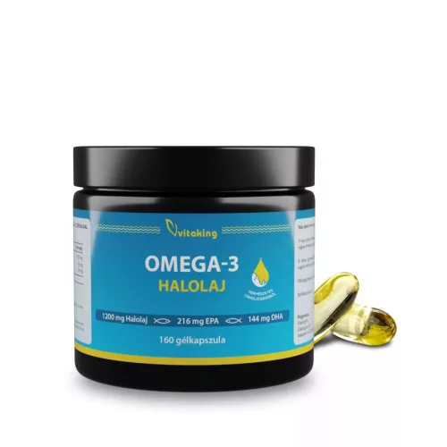 Vitaking Triglicerid halolaj 1200mg - Omega 3 (160db)