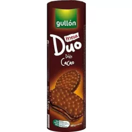 Gullon Mega Duo duplacsokis szendvicskeksz, 500 g
