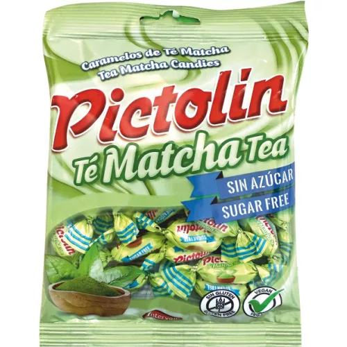 Pictolin Matcha tea cukormentes cukorka édesítőszerrel, 65 g